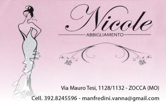 Nicole Abbigliamento - Abbigliamento a Zocca. Pro Loco Zocchese prolocozocca.it 